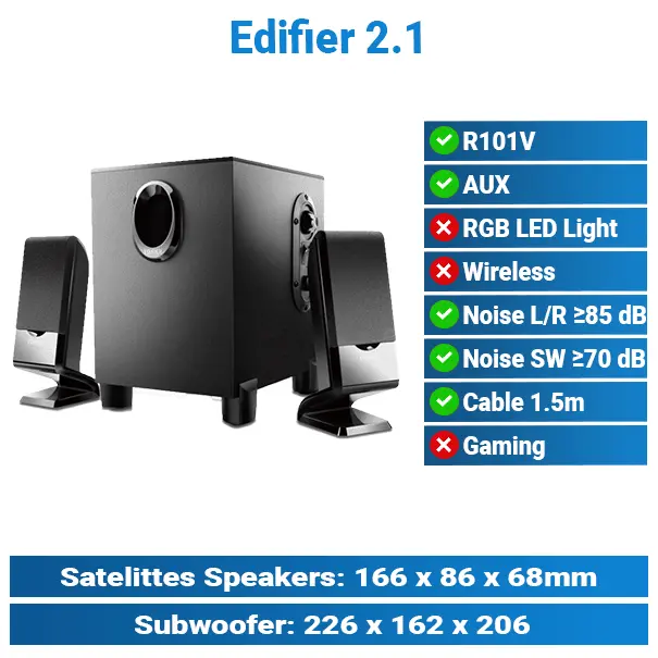 Edifier R101 2.1 | Multimedia Speaker
