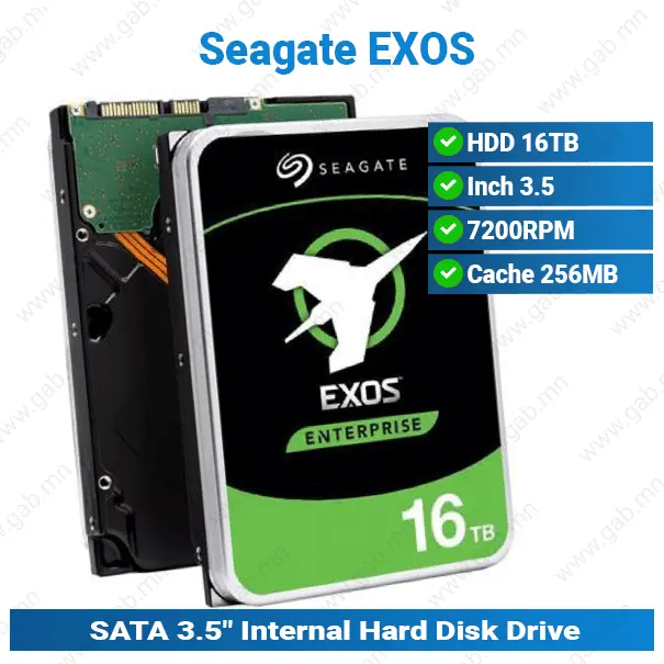 Seagate Exos 16TB 3.5 7.2K | SATA HDD Disk