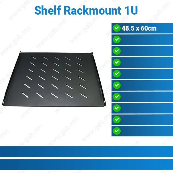 [23-081403] 1U 19-inch Rackmount Shelf 60 x 80cm | Rack Shelf