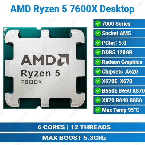 [11-011201] AMD Ryzen 7 7800X3D AM5 | Desktop CPU