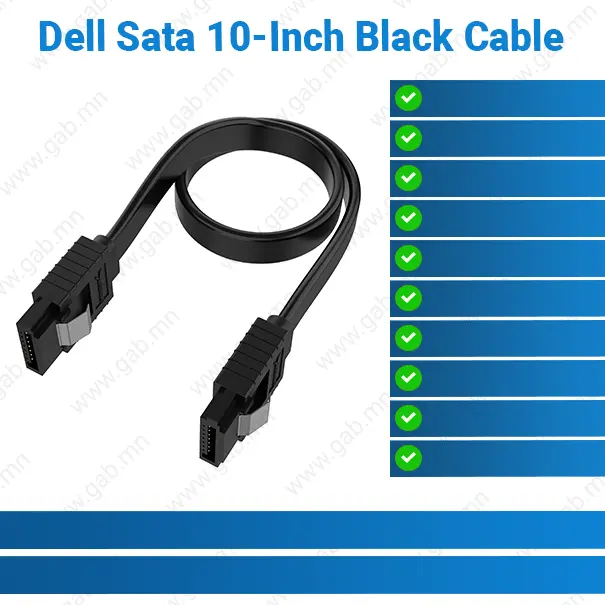 [11-915402] DELL SATA 10-inch Black Cable | SATA Cable