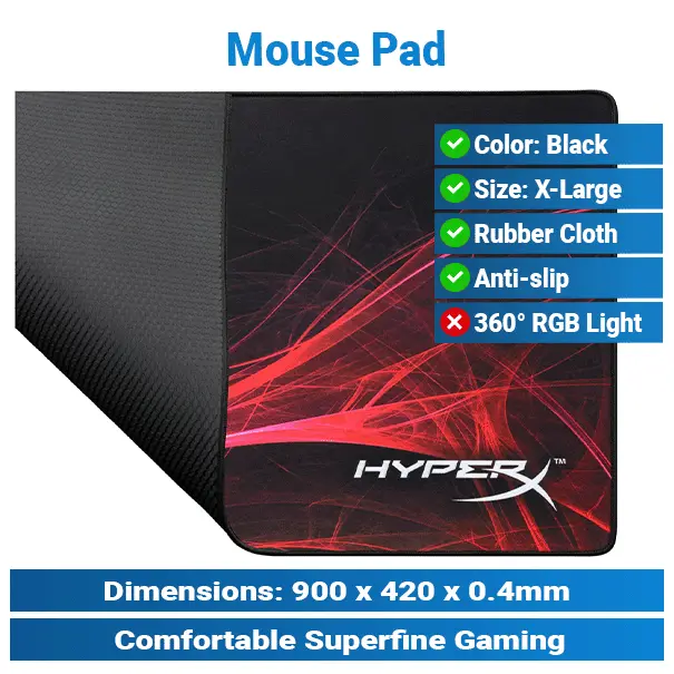 HyperX Fury S Pro Large | Gaming Mouse Pad