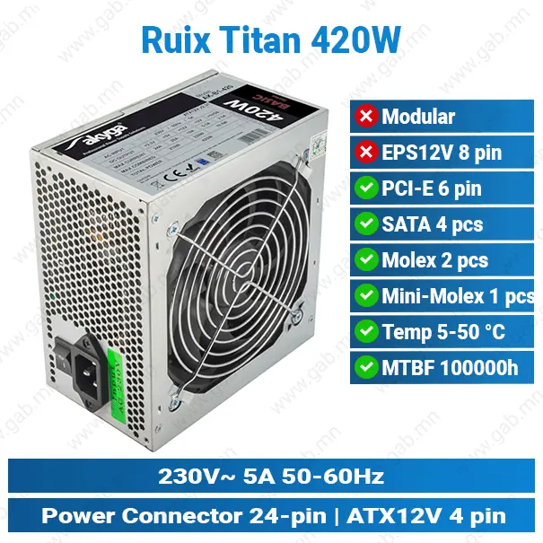 Thermaltake SMART BX1 80PLUS 650W | Power Supply