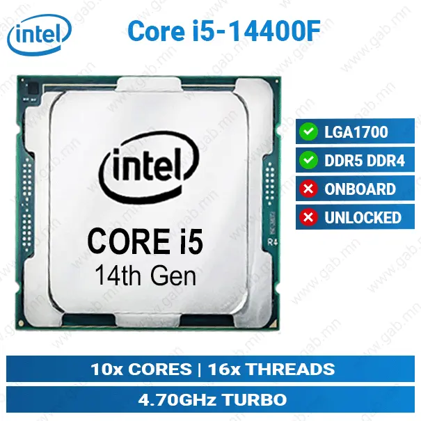[11-012102] Intel Core i5-14490F LGA1700 | Desktop CPU