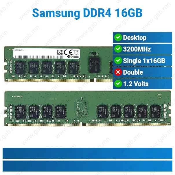 [11-052202] Apacer DDR4 16GB 3200MHz Intel | Desktop D4 RAM