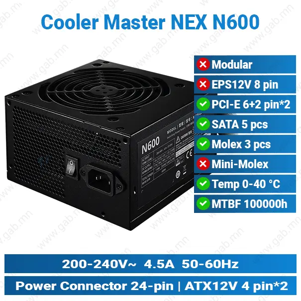 Thermaltake SMART BX1 750W 80 PLUS White | Desktop Power Supply