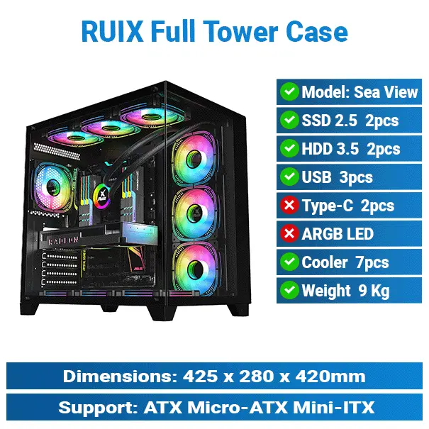 Thermaltake F4 White | Mid-Tower Case
