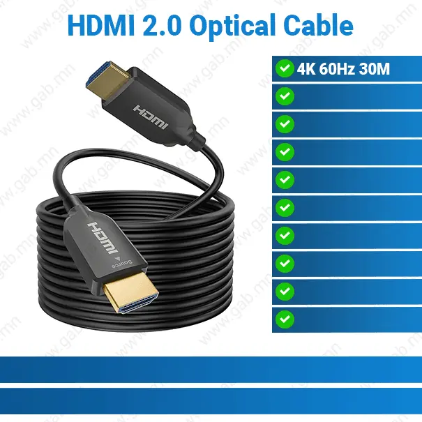 4K HDMI 2.0 Fiber Optic 30m | Video Cable